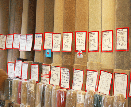Photo of discounted carpets