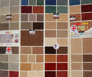 Carpet selection at Boldmere Carpets
