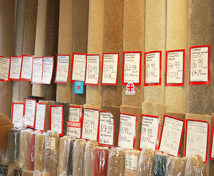 Discount carpets and off-cuts at Boldmere Carpets